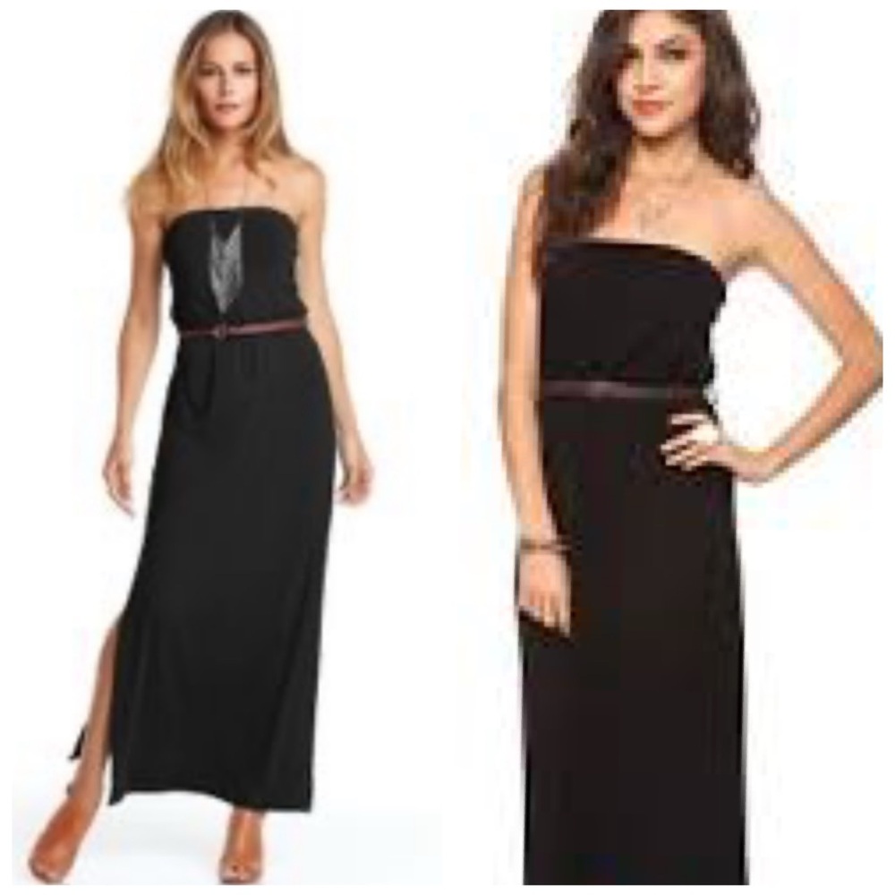 Tart Kellay Strapless Maxi Dress Black S Small